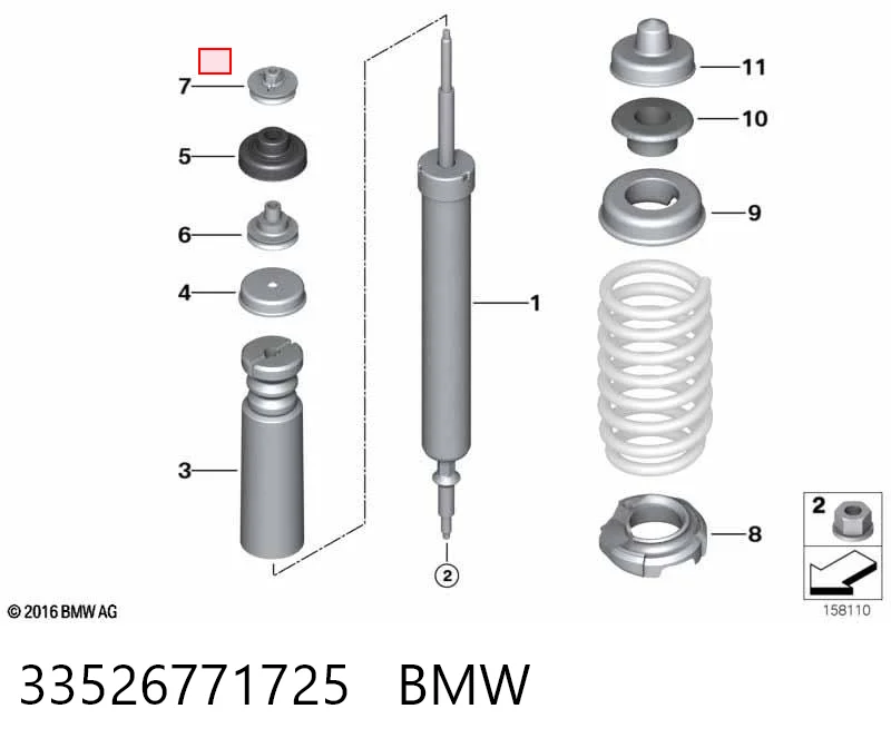 33526771725 BMW Amortiguadores posteriores