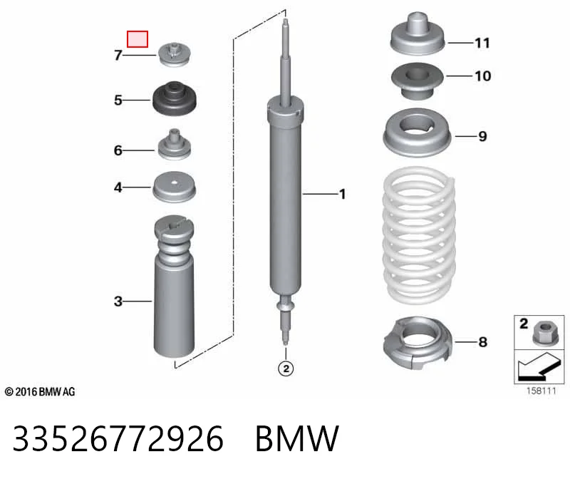 33526772926 BMW Amortiguadores posteriores