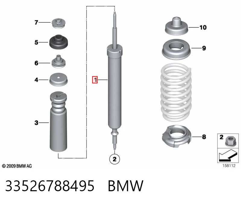 Comprar Amortiguador trasero BMW X1  E84 a bajo precio