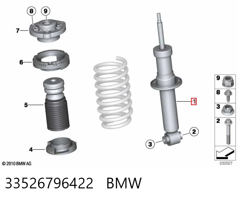 33526796422 BMW Amortiguadores posteriores