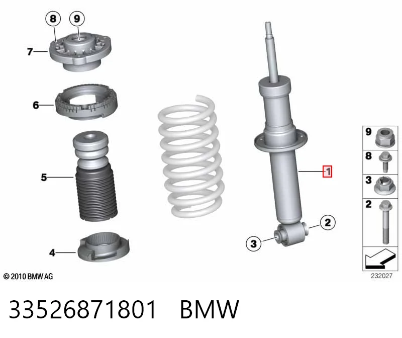 JGS1098T TRW Amortiguadores posteriores