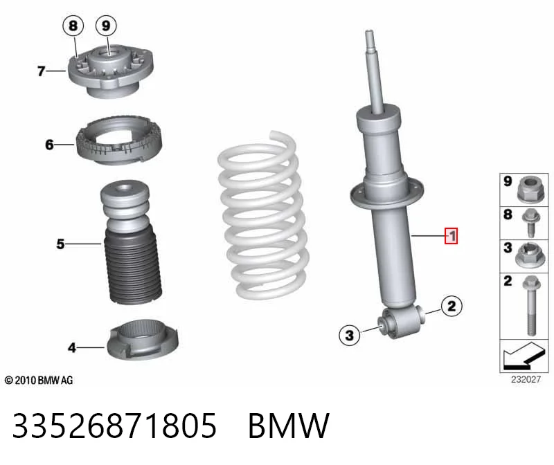 33526871805 BMW Amortiguadores posteriores