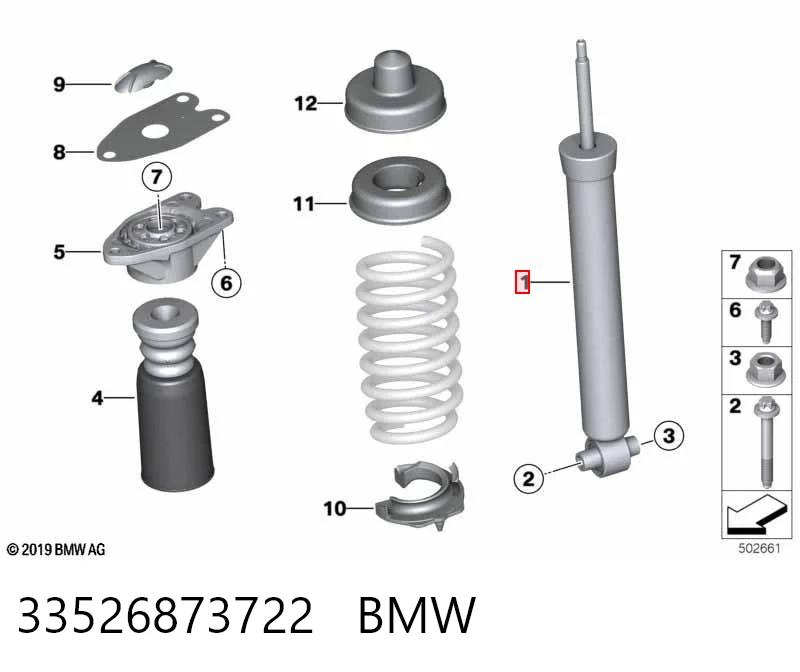 33526873722 BMW Amortiguadores posteriores