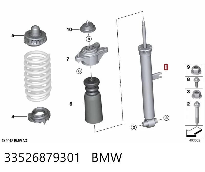 Comprar Amortiguador trasero BMW 3  G20, G80, G28