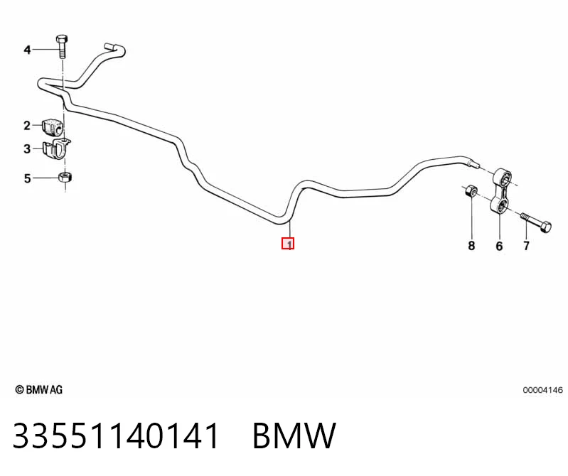 Comprar Estabilizador trasero BMW 5  E34 a bajo precio