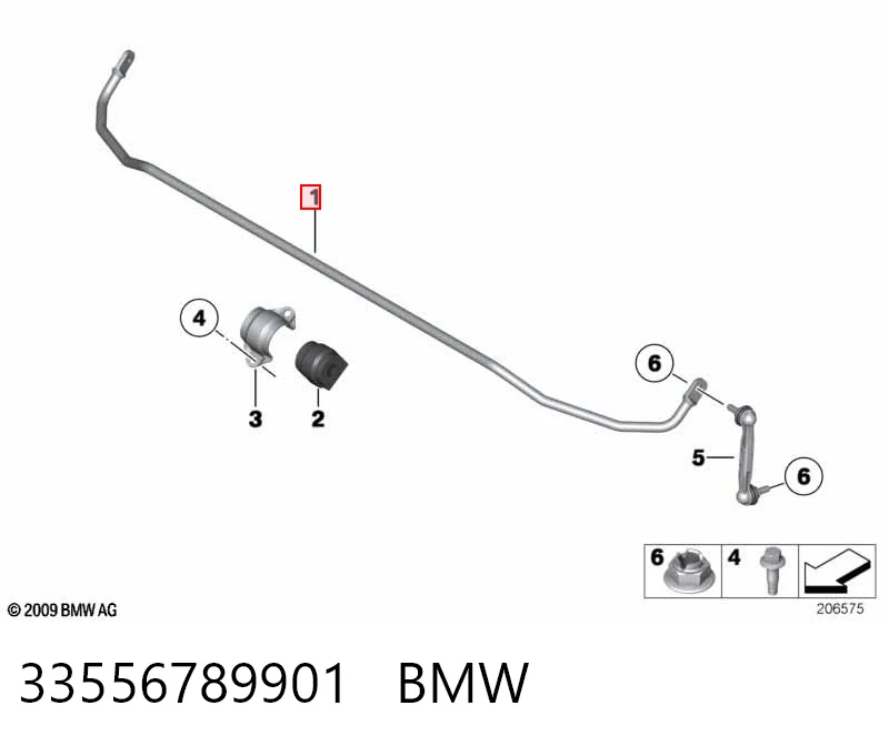 Comprar Estabilizador trasero BMW X1 E84 a bajo precio