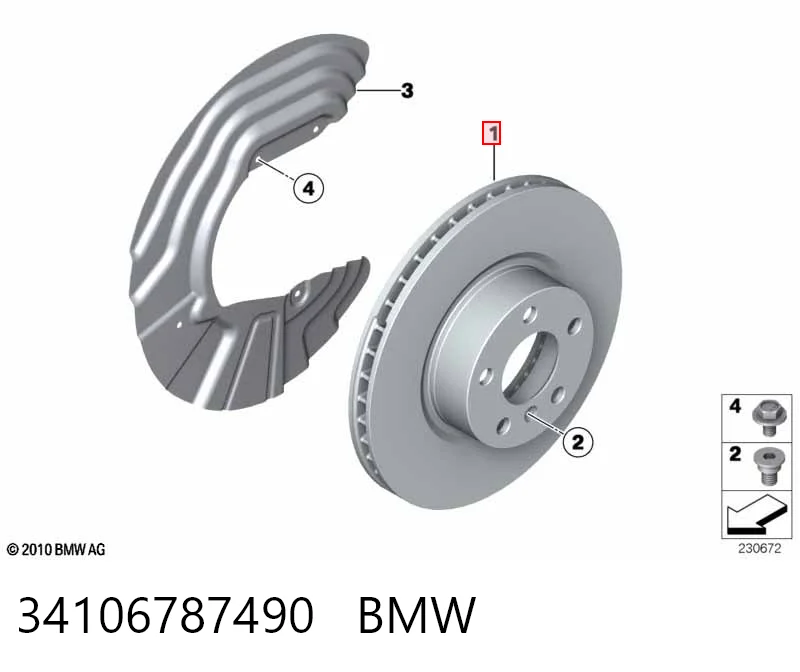 34106787490 BMW Discos