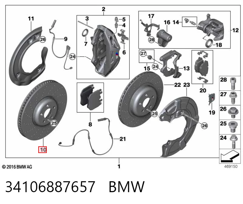 34106887657 BMW Discos