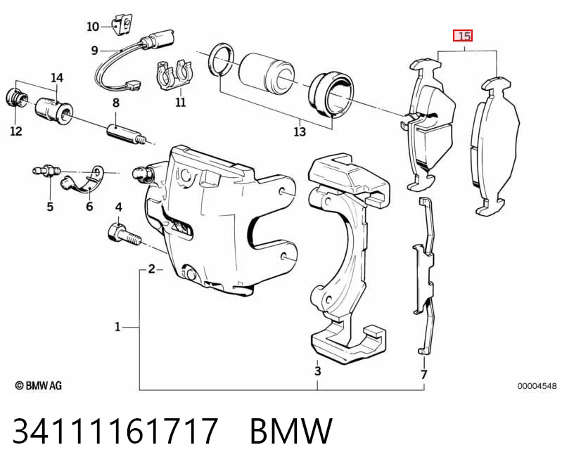 Pastillas de freno BMW 5  sedán comprar en España