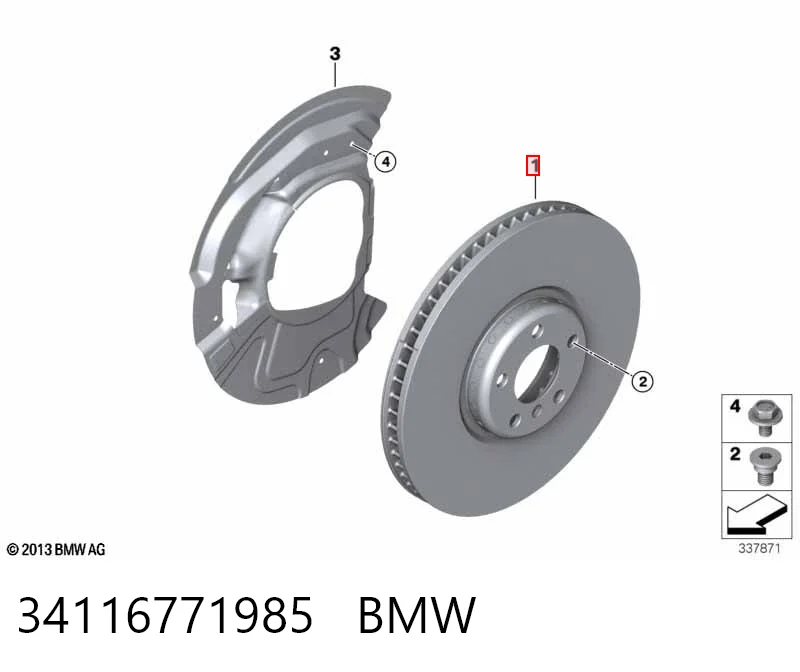 34116771985 BMW Discos