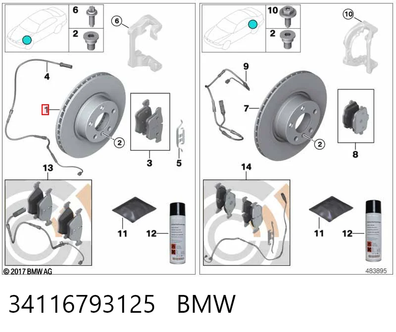 Frenos delanteros BMW 7  desde 90,58 €