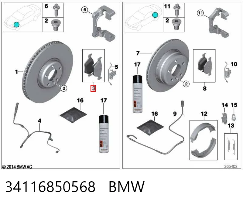 34116850568 BMW