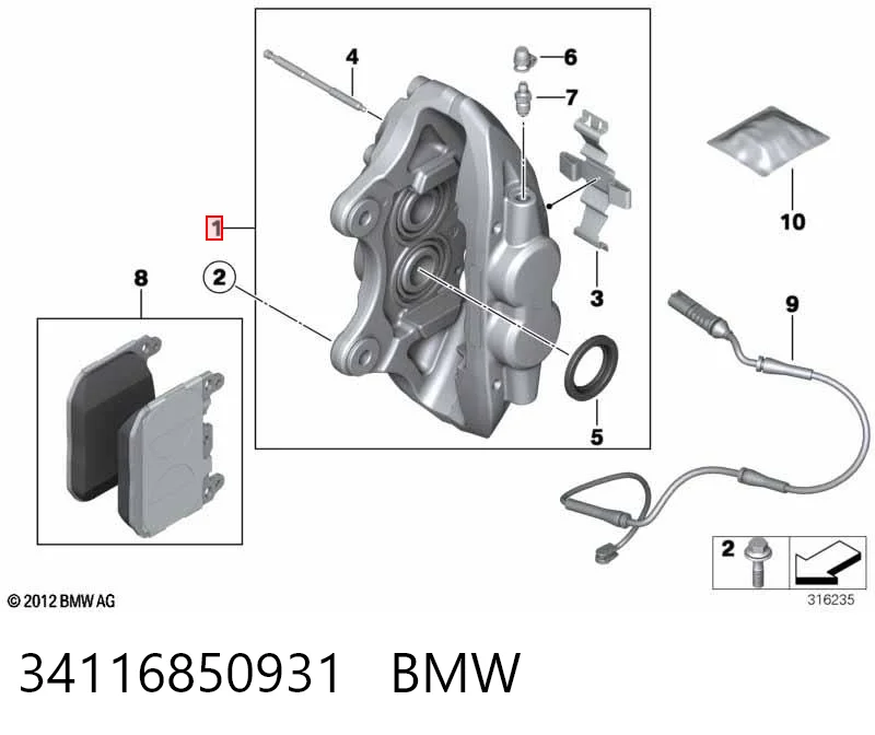 34116850931 BMW