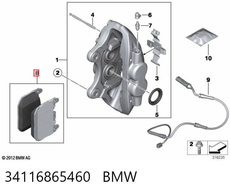 34116865460 BMW