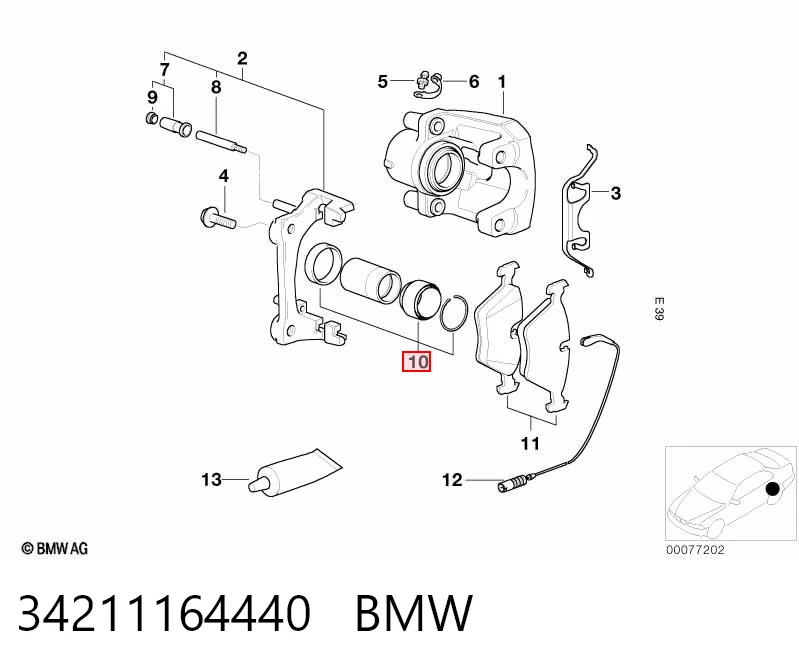 Kit de reparación, pinza de freno trasero Ford Maverick II SUV (1N2) (2001 - 2007) precio, desde 8,46 EUR