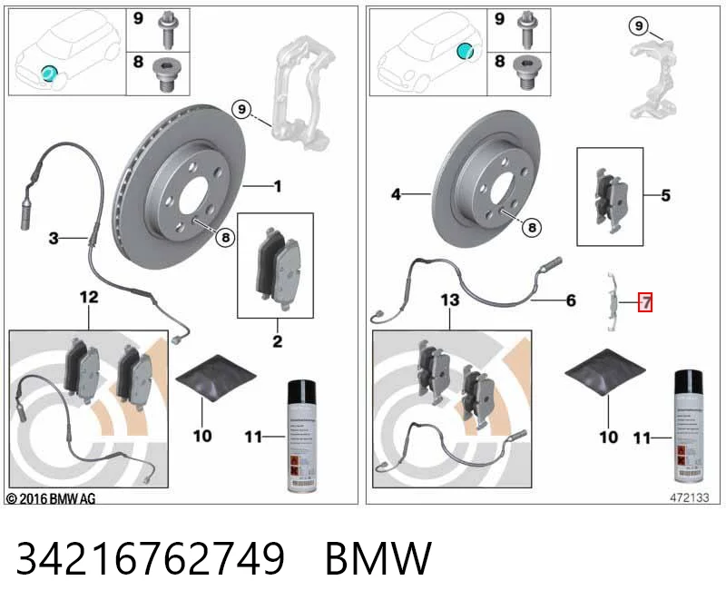 34216762749 BMW
