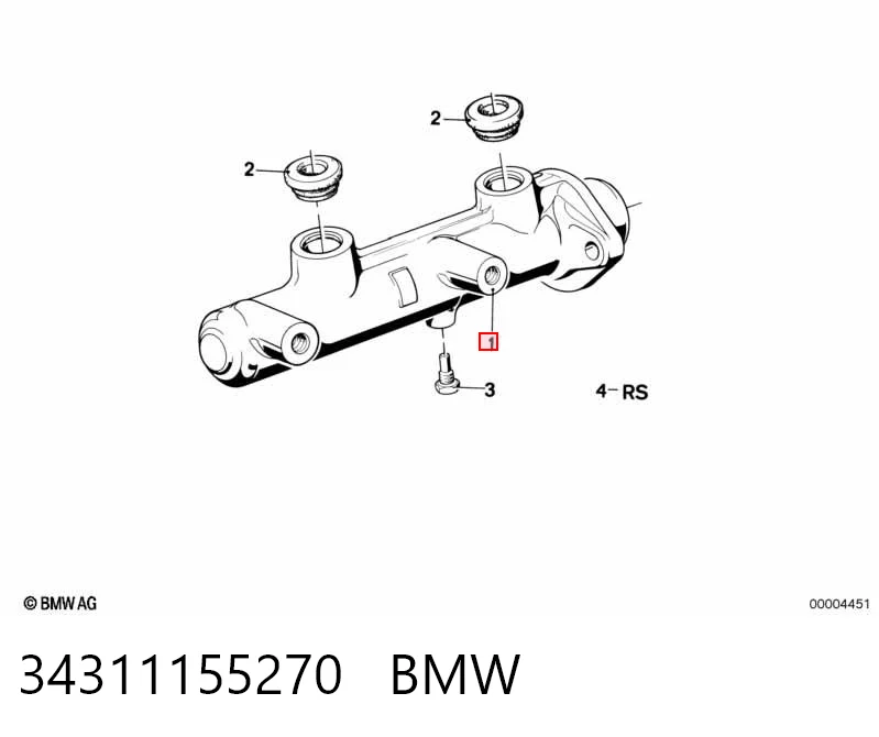 Cilindro maestro de frenos para BMW 5 E28