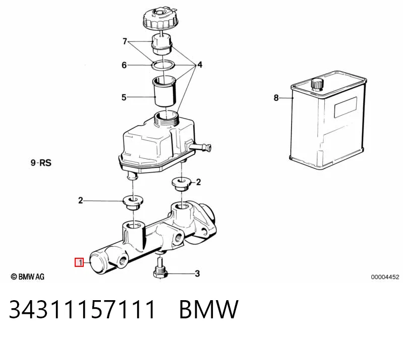 Comprar Cilindro principal de freno BMW 5  E34 a bajo precio