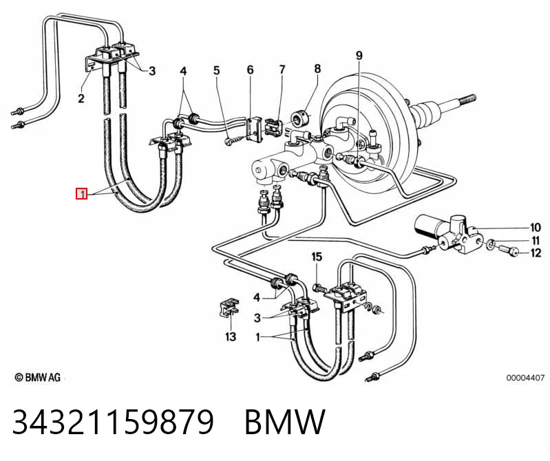 Latiguillos de freno delantero para BMW 3 E21