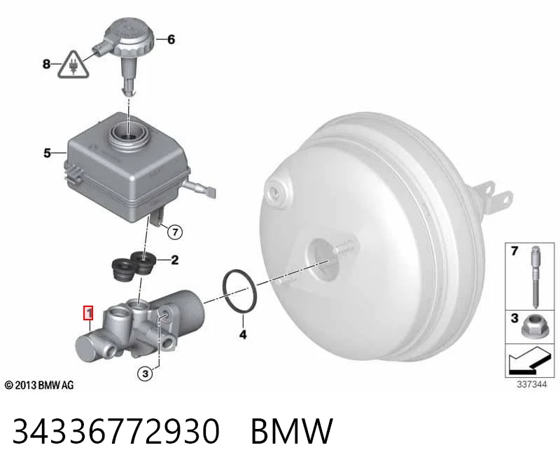 34336772930 BMW Cilindro principal de frenos