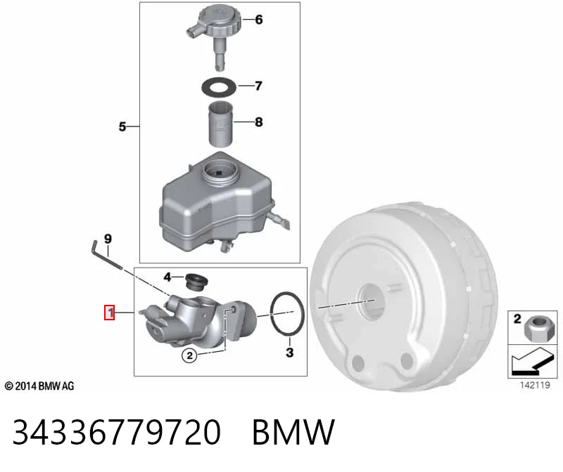  Cilindro maestro de frenos BMW 3 