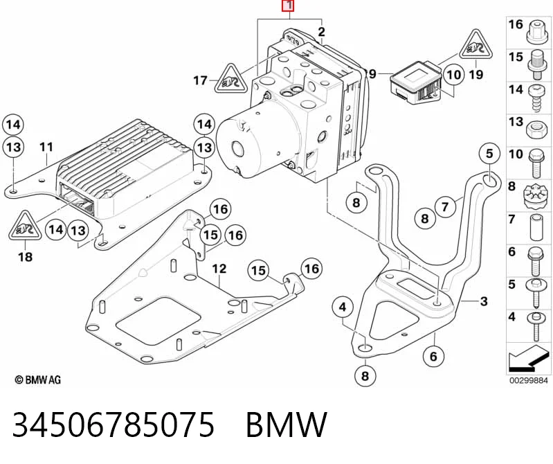 Unidad de control ABS hidráulico para BMW X5  E70
