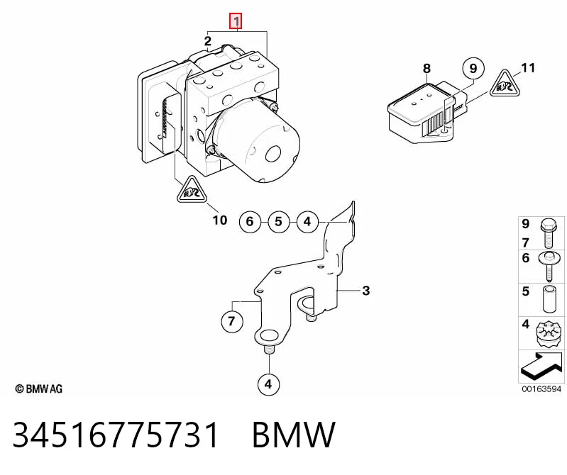 Bloque hidráulico ABS BMW 5 familiar (E61) (2003 - 2009) precio, desde 156,82 EUR