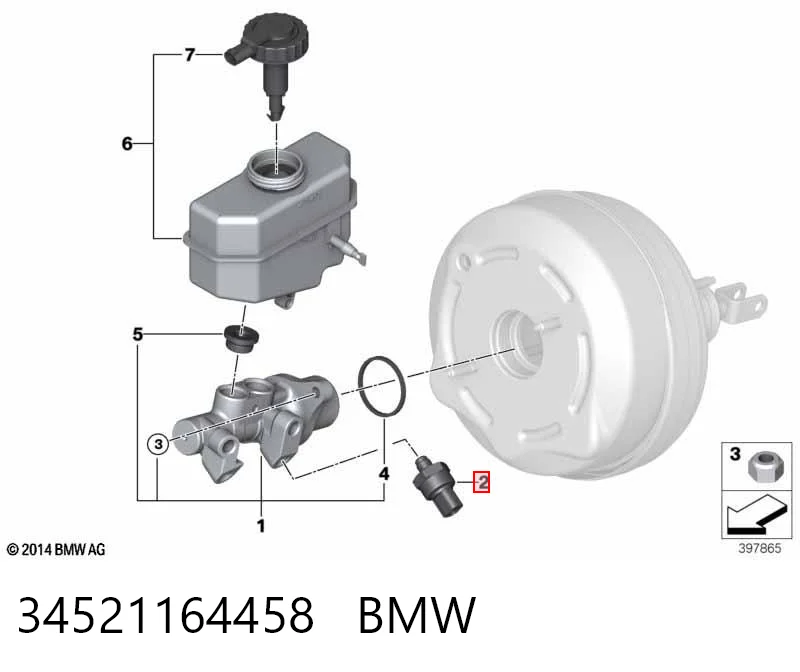 34521164458 BMW Indicador de presión del aceite
