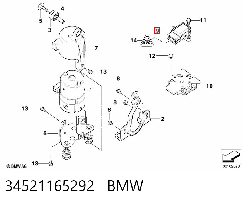 265005248 Mercedes Sensor de aceleración lateral (ESP)