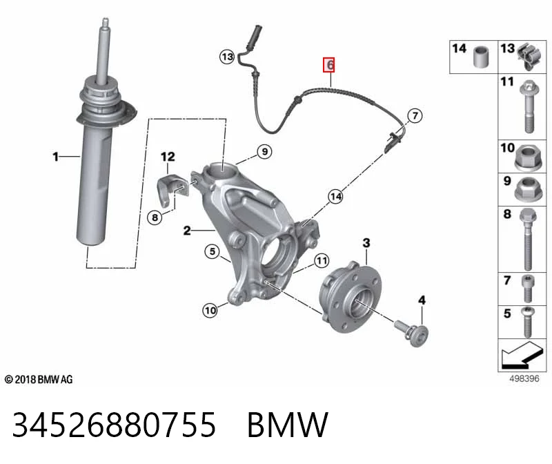 Comprar Sensor revoluciones de la rueda, delantero 1  F40