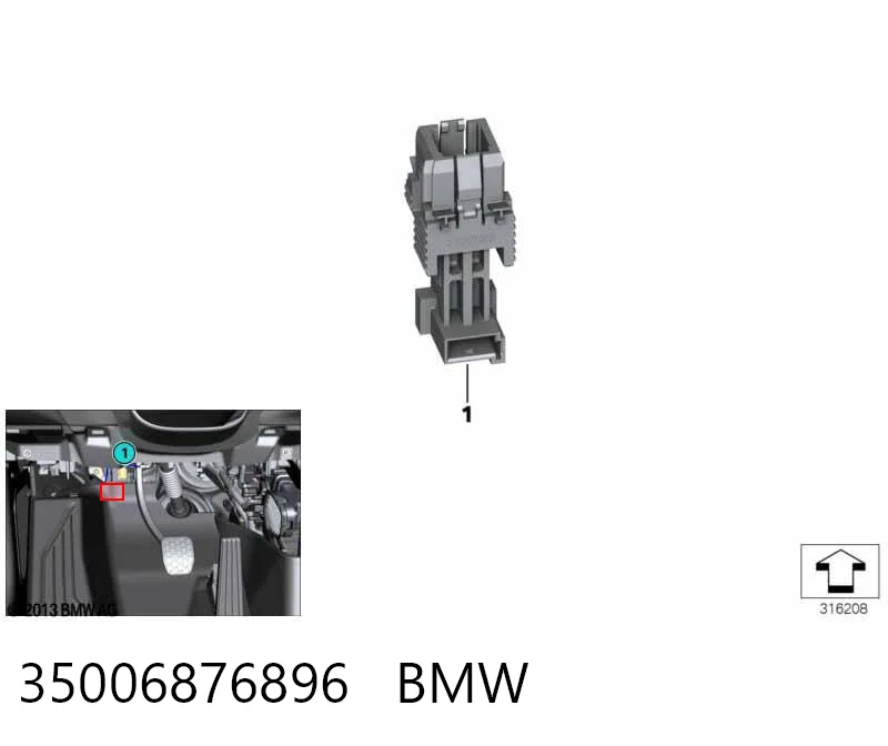 35006876896 BMW Interruptor luces de freno