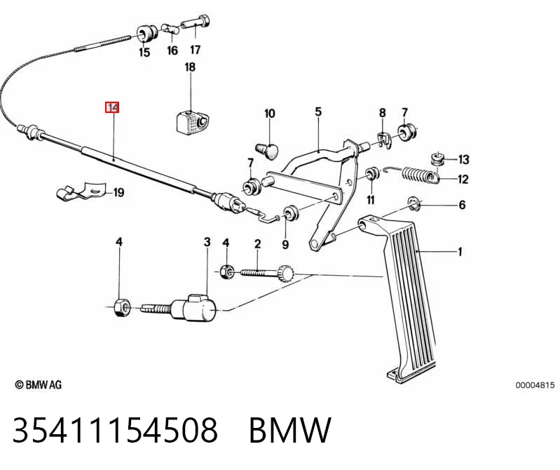 Comprar Cable del acelerador BMW 5  E34 a bajo precio