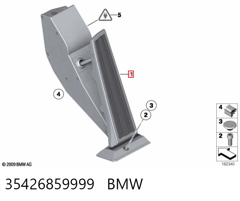 35426859999 BMW Pedal de aceleracion