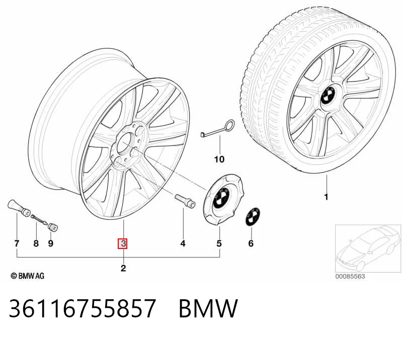 36116755857 BMW