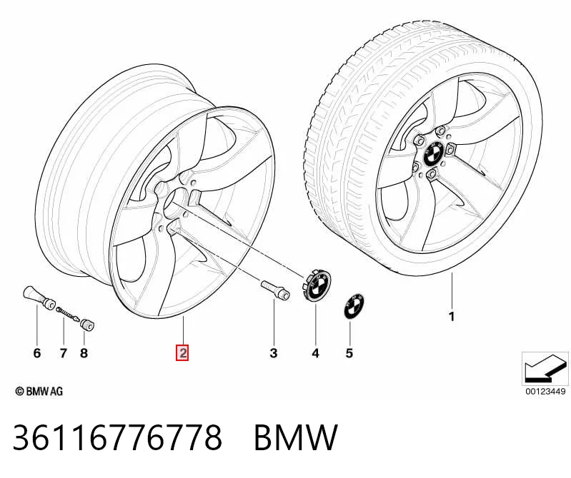 36116776778 BMW Aros