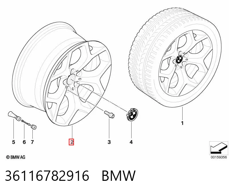 Llantas de aleación BMW 36116782916