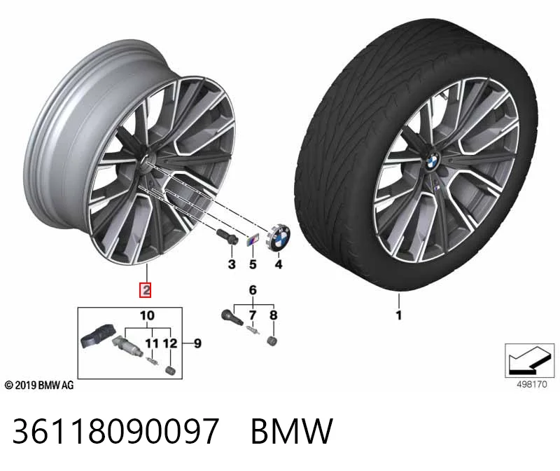 Llantas de aleación BMW 36118090097