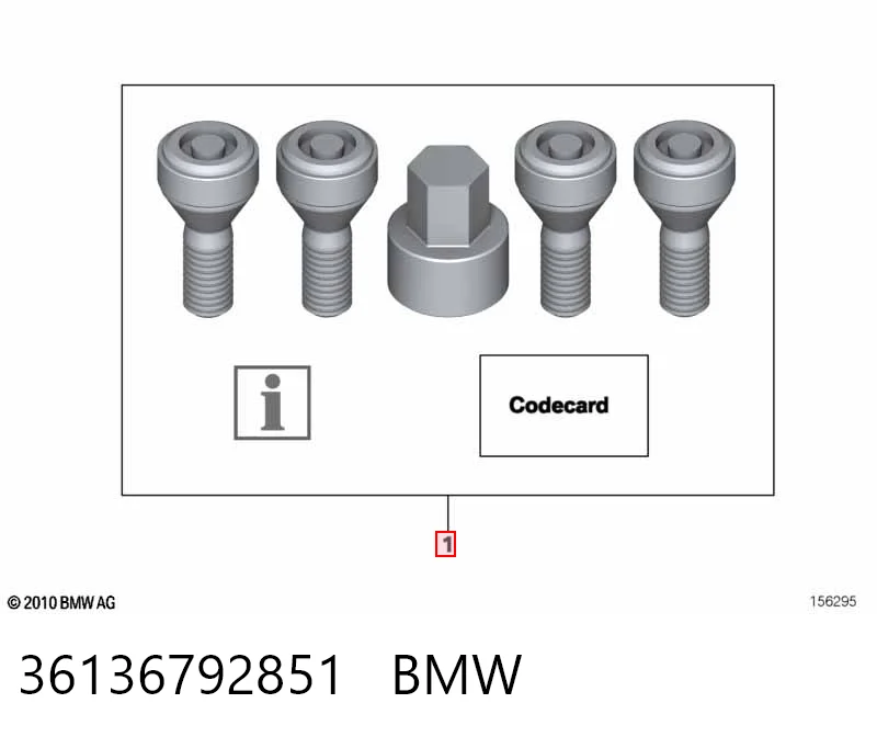 36136792851 BMW Tornillos para llantas