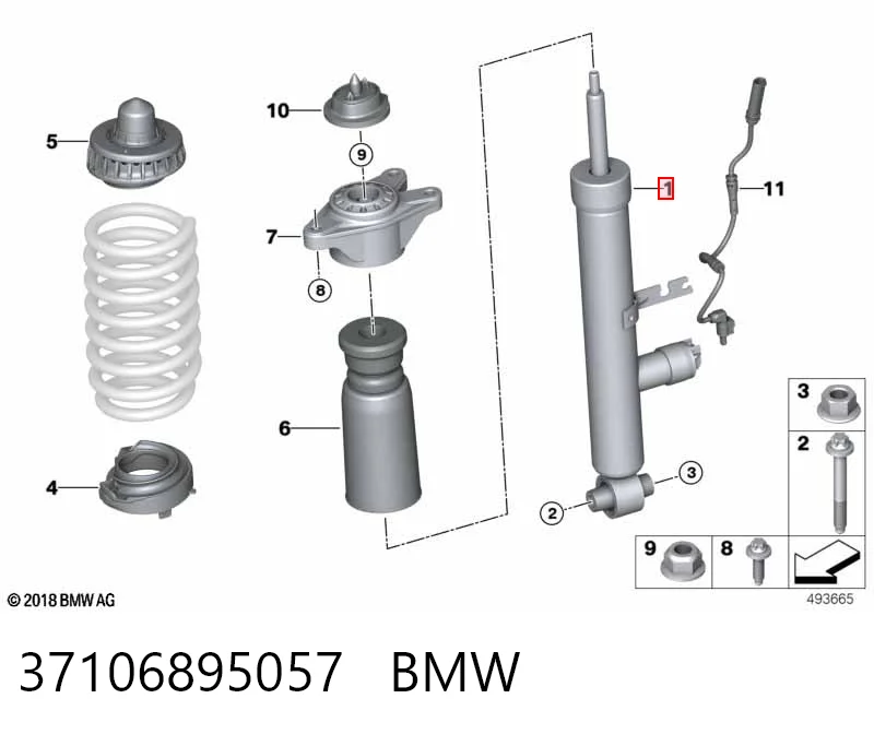 Amortiguador trasero BMW 3 familiar (G21, G81) (2019 - 2026) precio, desde 489,86 EUR