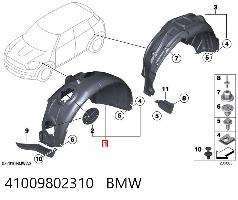 Comprar Paso de rueda delantero derecho Mini COUNTRYMAN  R60 a bajo precio