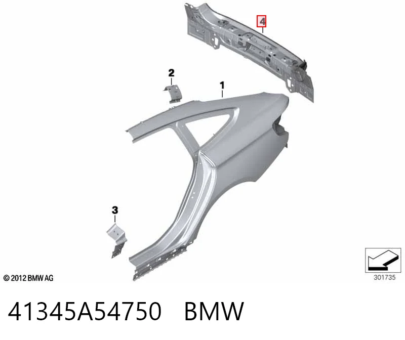 41345A54750 BMW