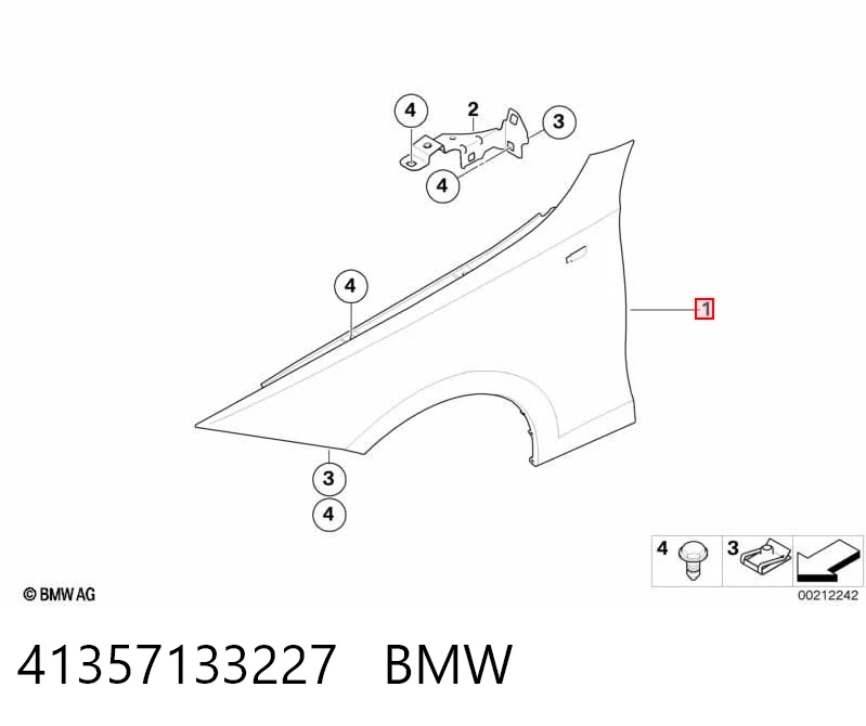Comprar Aleta delantera izquierda BMW 1  E81 a bajo precio