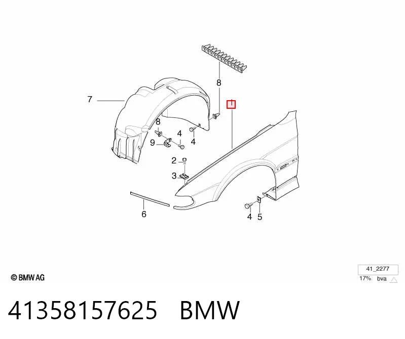 Comprar Aleta delantera izquierda BMW 7  E38 a bajo precio