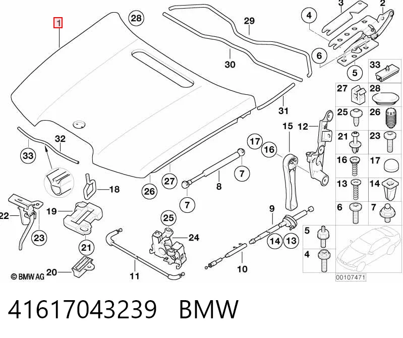 Capó delantero BMW 7 (2001-2008)
