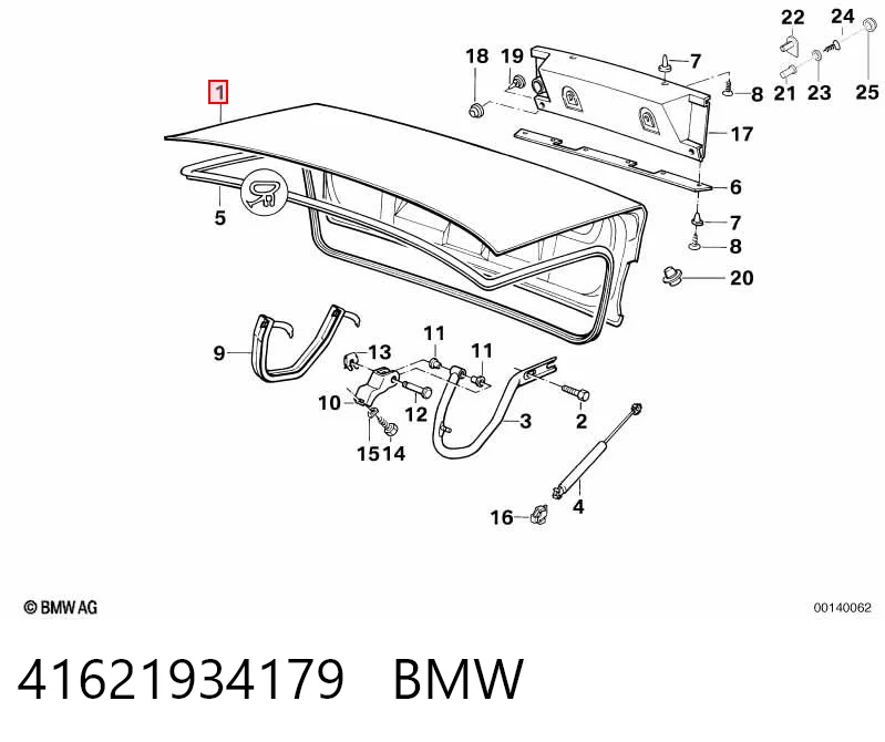 Comprar Tapa del maletero BMW 5  E34 a bajo precio