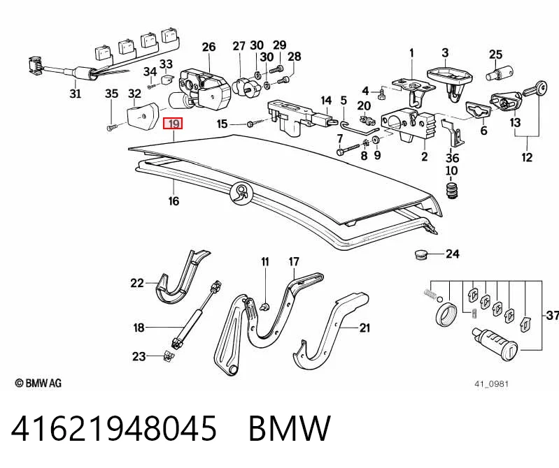 Comprar Tapa del maletero BMW 7 E32 a bajo precio
