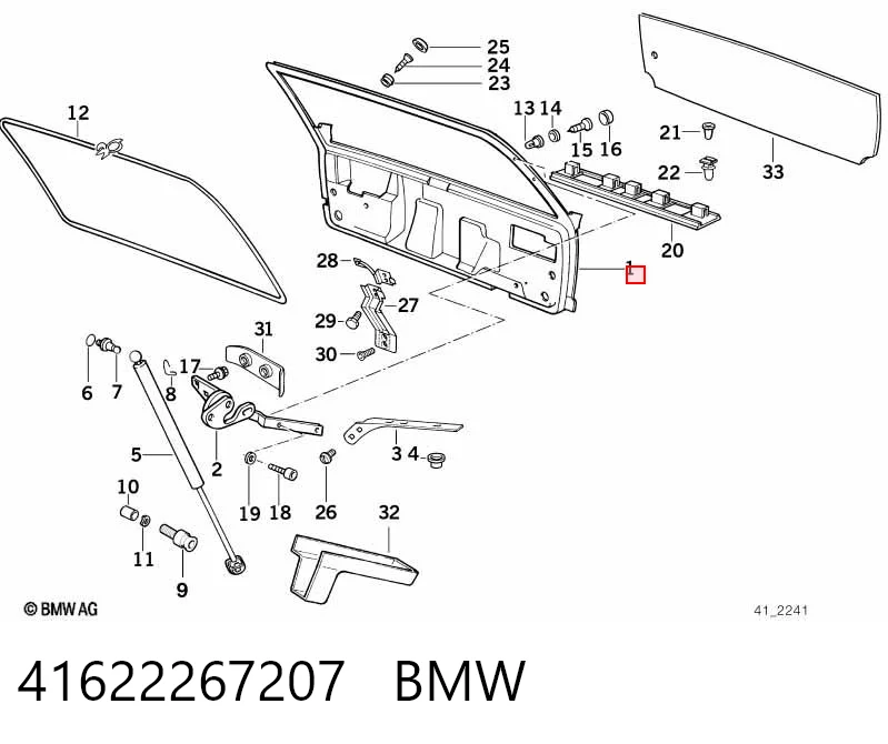 Comprar Puerta trasera del maletero (portón trasero) BMW 5  E34 a bajo precio
