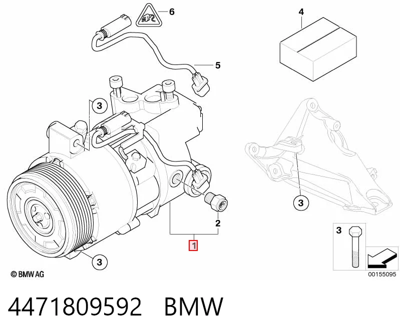 4471809592 BMW Compresor climatizador