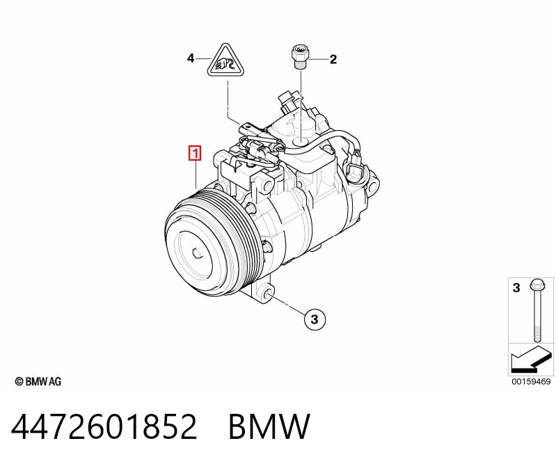 4472601852 BMW Compresor climatizador