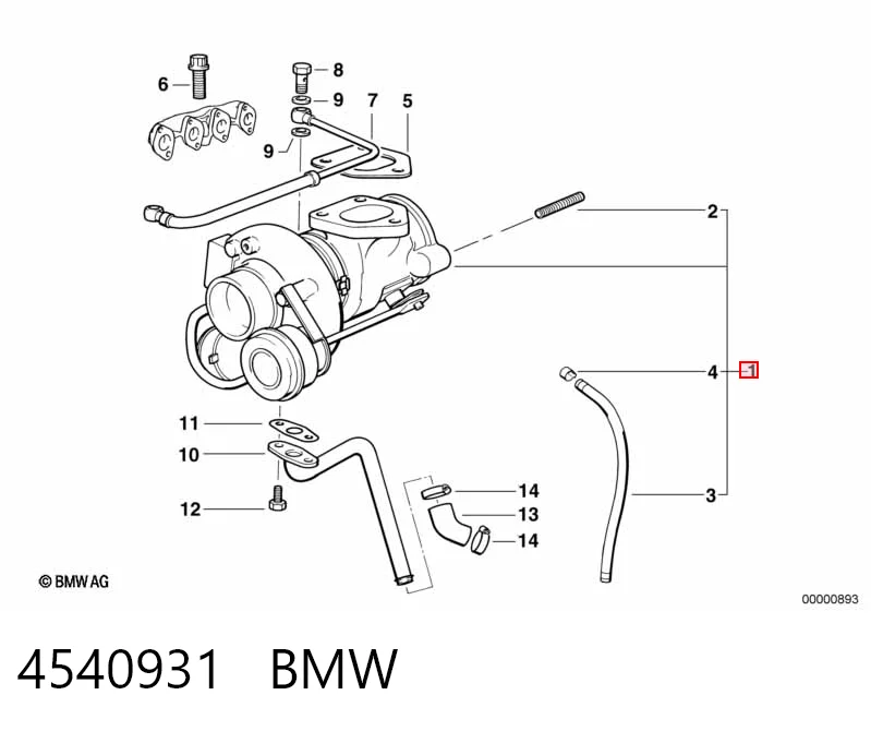 4540930003 MSG Rebuilding Turbo para motor